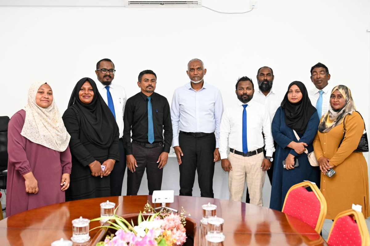 The president met members of GA. Nilandhoo council and WDC on Thursday