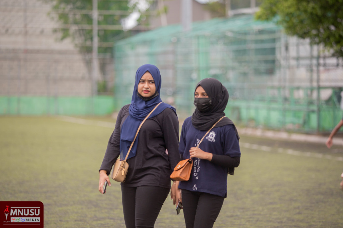 ދިވެހިރާއްޖޭގެ ގައުމީ ޔުނިވަރސިޓީއަށް 48 އަހަރު ފުރުން ކުލަގަދަ ގޮތެއްގައި ފާހަގަ ކުރުމަށް ބޭއްވި ހަރަކާތުގެ ތެރެއިން، އެމްއެންޔޫއެސްޔޫގެ ލީޑަރުން - ފޮޓޯ: އެމްއެންޔޫއެސްޔޫ