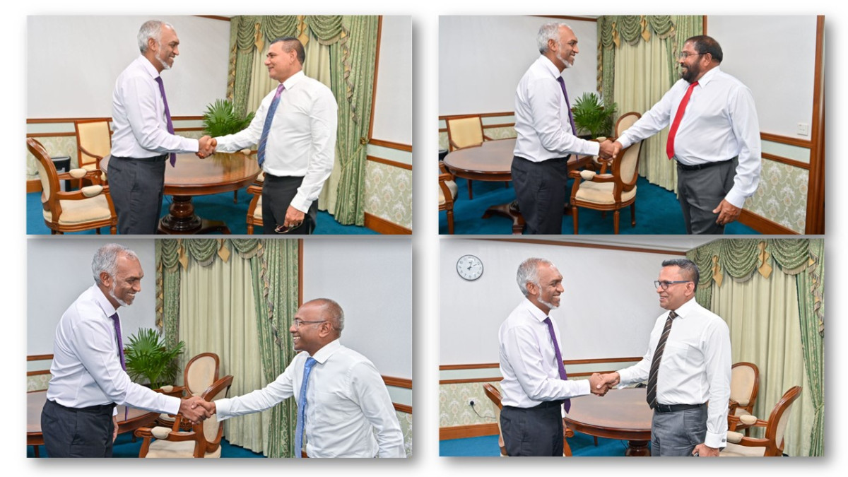 Pres meets political party leaders