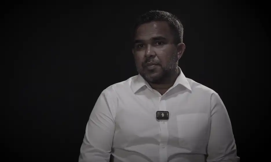 ވައުދުނާމާ ޕްރޮގްރާމްގައި މުލަކު ދާއިރާގެ އެމްޑީޕީ ގައުމީ މަޖިލިސް މެންބަރު މުހައްމަދު އިހުސާން ވާހަކަ ދައްކަވަނީ.