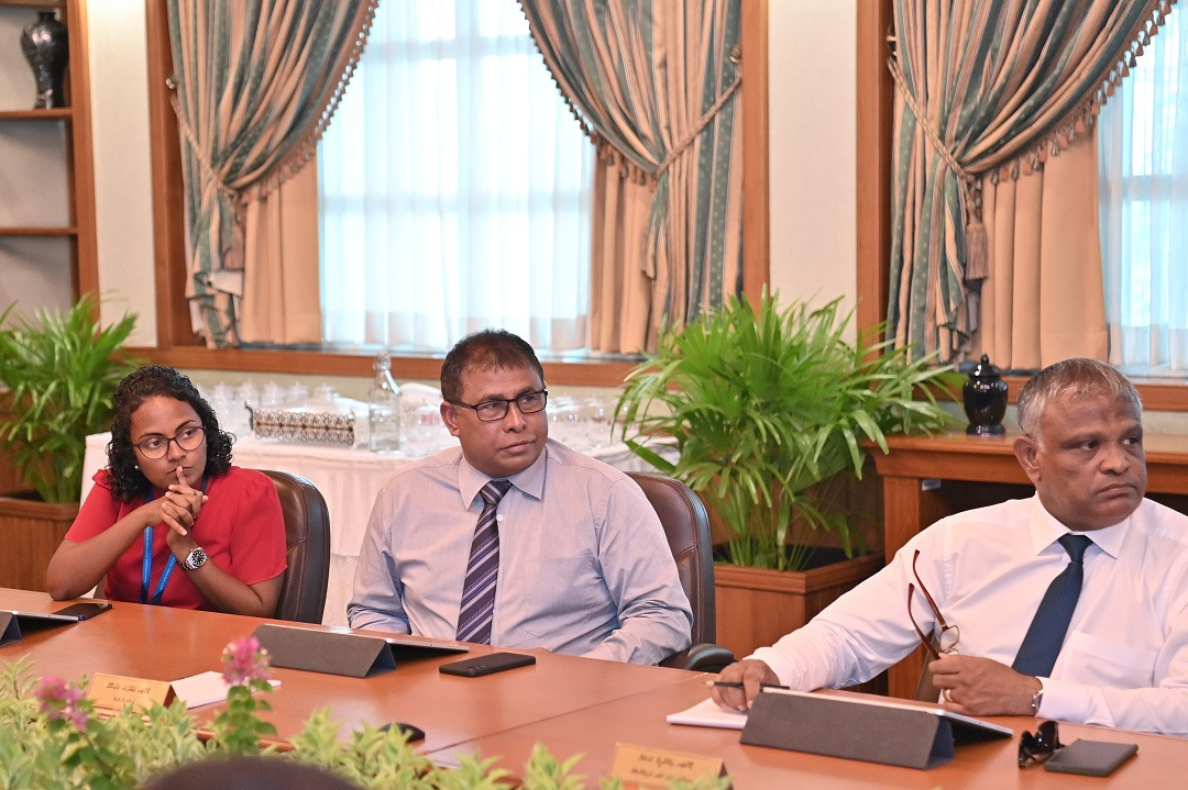 ބުރާސްފަތި ދުވަހުގެ ވަޒީރުންގެ މަޖިލީހުގެ ބައްދަލުވުމުގެ ތެރެއިން - ފޮޓޯ: ރައީސް އޮފީސް