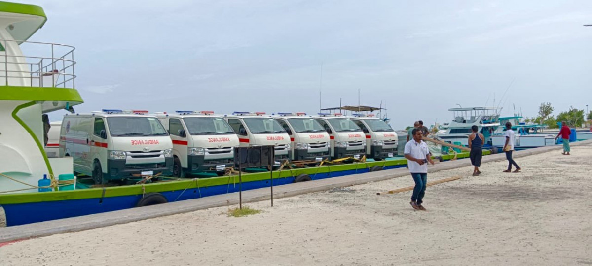 The government of Maldives has sent ambulances to all of the promised islands