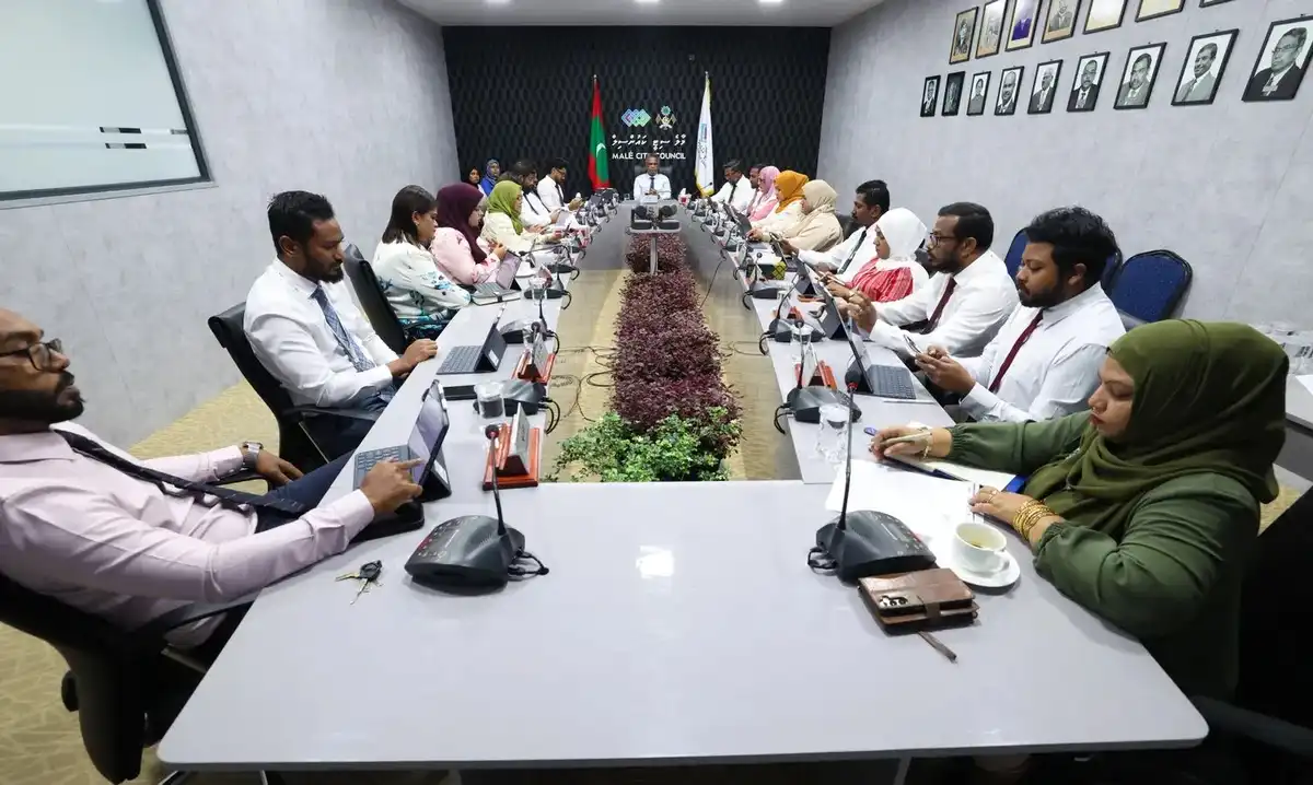 From the Male' City Council meeting.