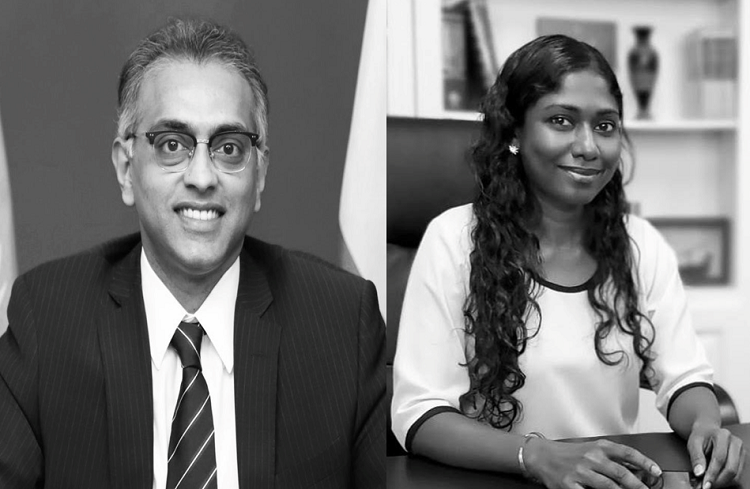 (L to R) Ambassador Nagaraj Naidu Kumar and Ambassador Thilmeeza Hussain