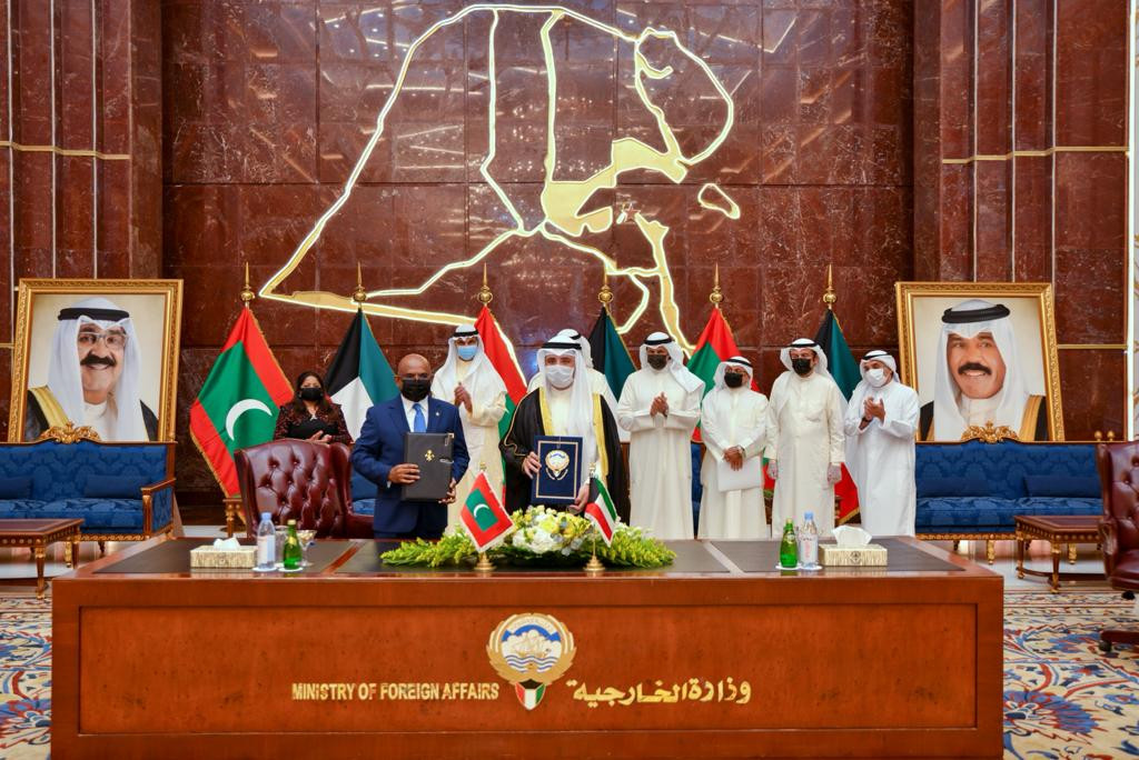 Maldives, Kuwait signed two MoUs to fortify cooperation between their respective Ministries of Foreign Affairs