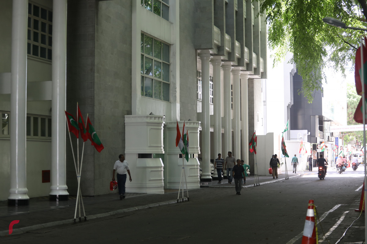 08 ޖޫން 2019 -- އިންޑިޔާގެ ބޮޑުވަޒީރު ނަރެންދުރާ މޯދީއަށް މަރުހަބާ ދެންނެވުމުގެ ގޮތުން މާލޭގެ މަގުތައް ޒީނަތްތެރި ކޮށްފައި-- ފޮޓޯ: ޝުއައިބް މުހައްމަދު