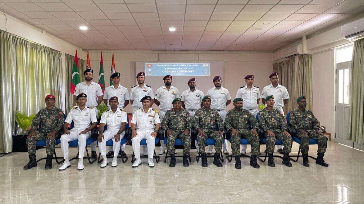 އިންޑިއާ އާއި ގުޅިގެން ބާއްވާ "އެކަތަ" ތަމްރީނު ތަކުގެ 7 ވަނަ ބުރު ފެށުމުގެ ރަސްމިއްޔާތުގެ ތެރެއިން