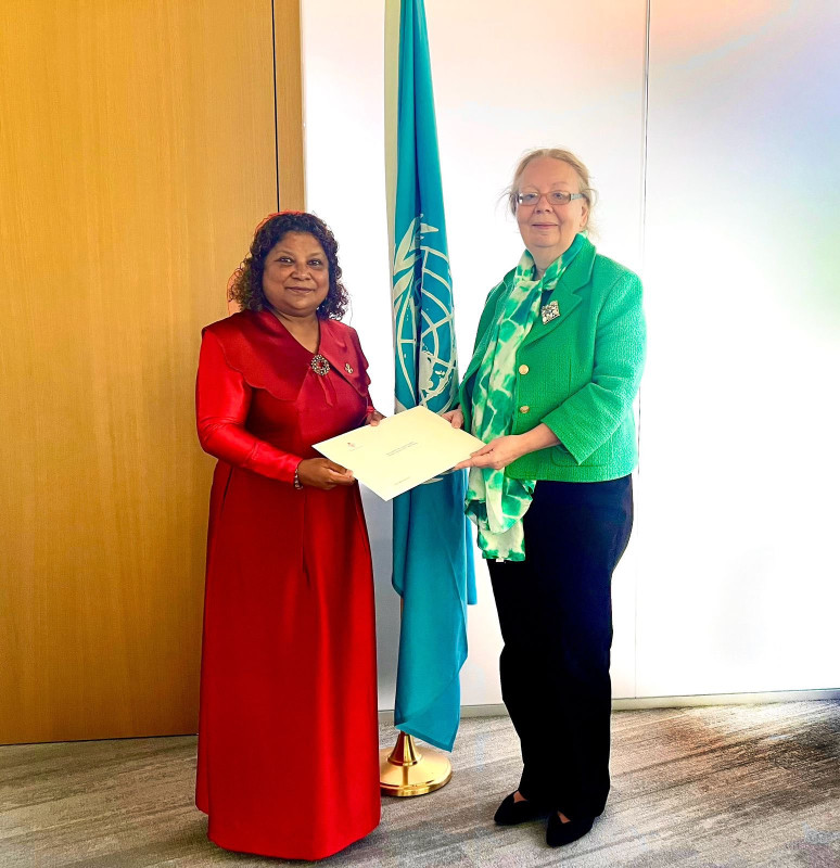 Dr. Salma Rasheed presented her credentials on Friday