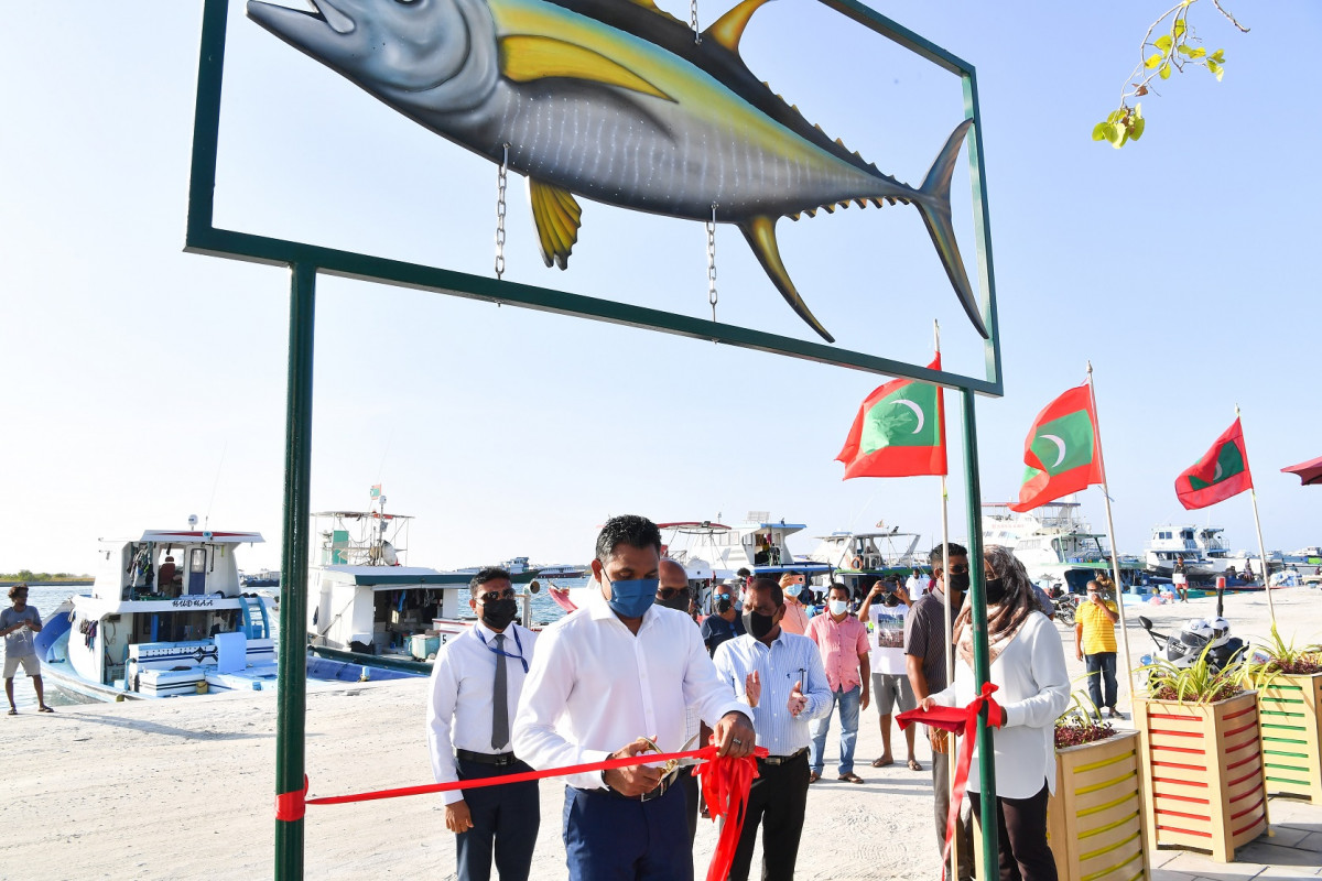 Vice President Faisal Naseem opened the Hulhumalé Fishermen’s Park on Sunday