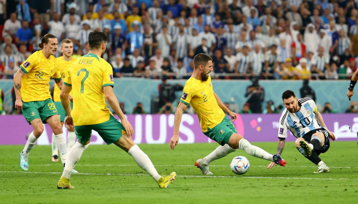 އޮސްޓްރޭލިޔާ އަދި އާޖެންޓީނާ ކުޅުނު މެޗުގެ ތެރެއިން - ފޮޓޯ: ރޮއިޓާސް