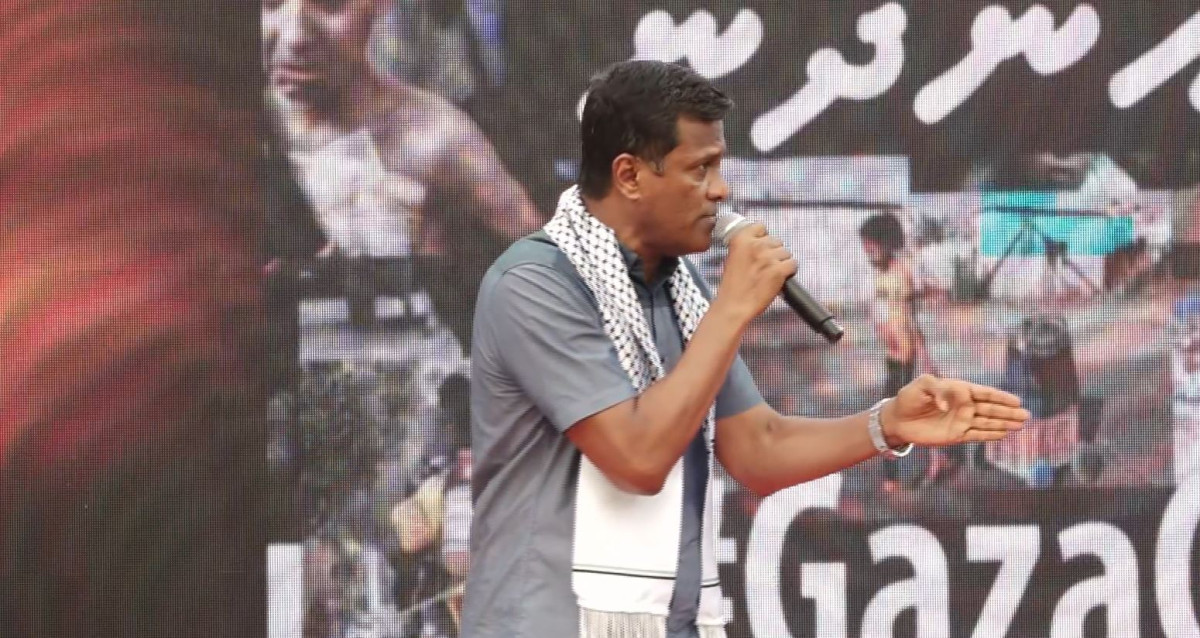 ފަލަސްތީނުގެ ޣައްޒާއަށް އިސްރާއީލުން ދެމުން ގެންދާ ހަމަލާތަކާ ދެކޮޅު ހެދުމަށް ގޮވާލާ ހުކުރު ދުވަހު ބޭއްވި އެއްވުމުގެ ތެރެއިން