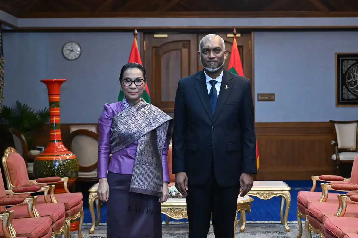 The newly appointed Ambassador of Laos to the Maldives meets with President Muizzu.