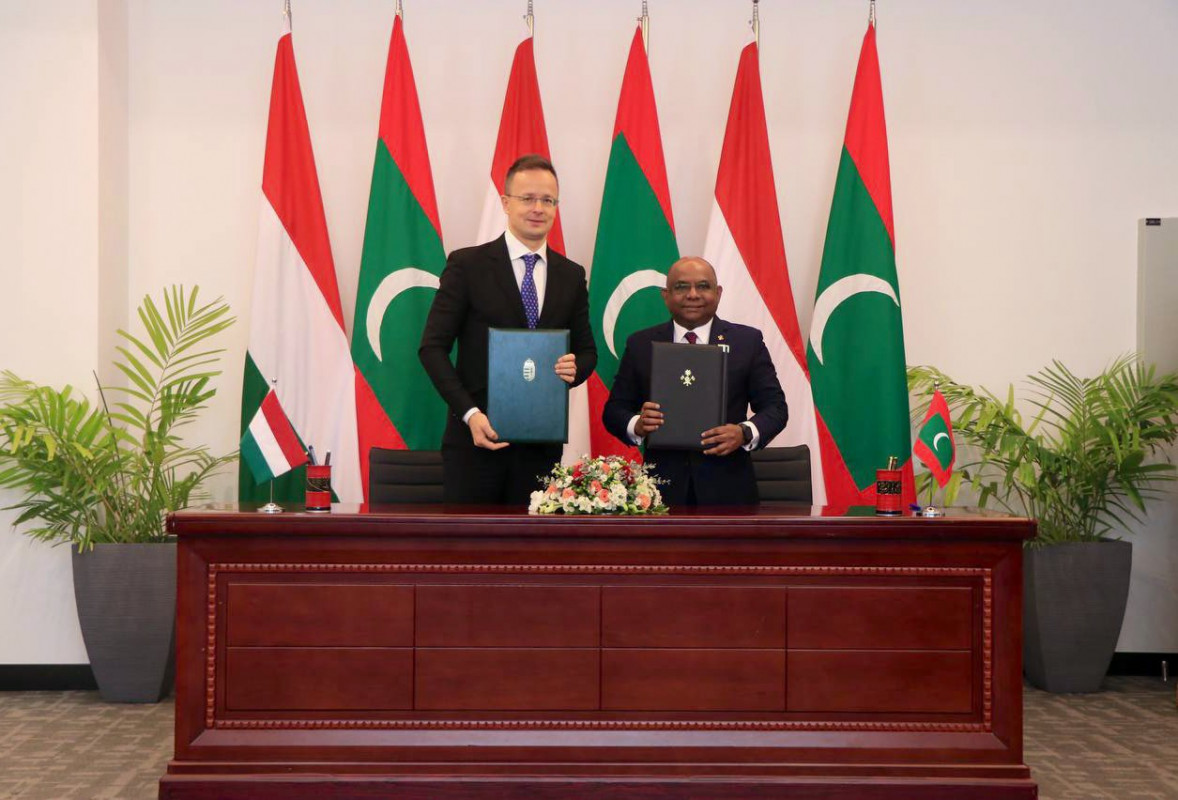 MoU signed during Minister of Foreign Affairs and Trade of Hungary Péter Szijjártó's official visit to the Maldives