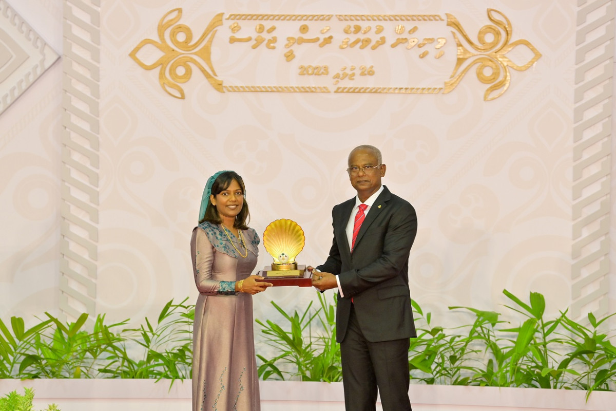 President Solih has conferred the National Award of Honor on five recipients, National Award of Recognition on 18 recipients