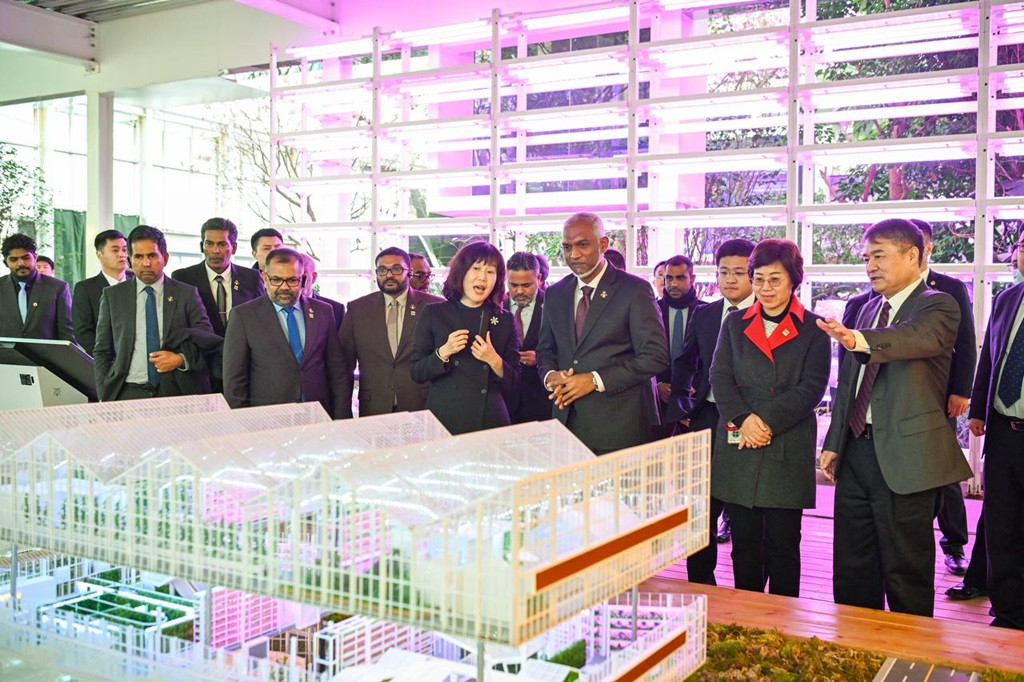President Muizzu visited the Chinese Academy of Agricultural Sciences on Friday