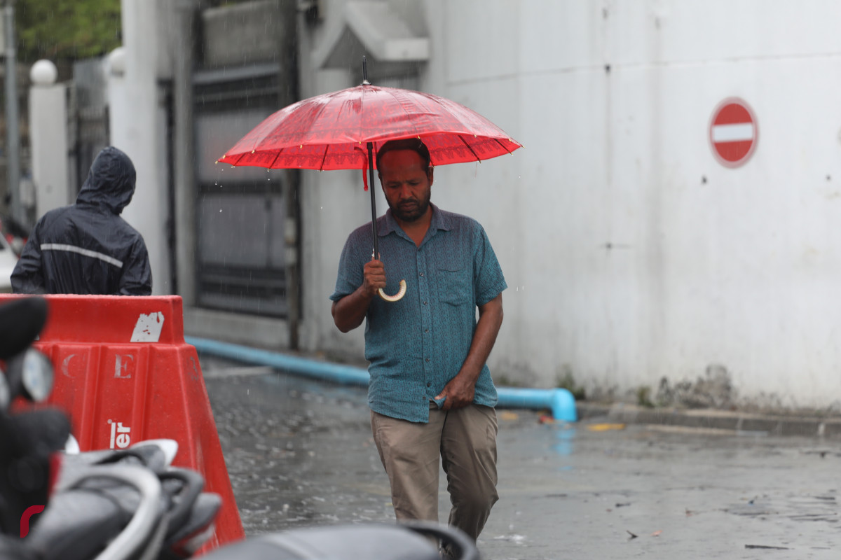 23 މެއި 2019 --މާލެއަށް މިއަދު ކުރި ވިއްސާރާގައި މަގުތަކުގައި ފެންބޮޑުވެފައި-- ފޮޓޯ: ޝުއައިބް މުހައްމަދު