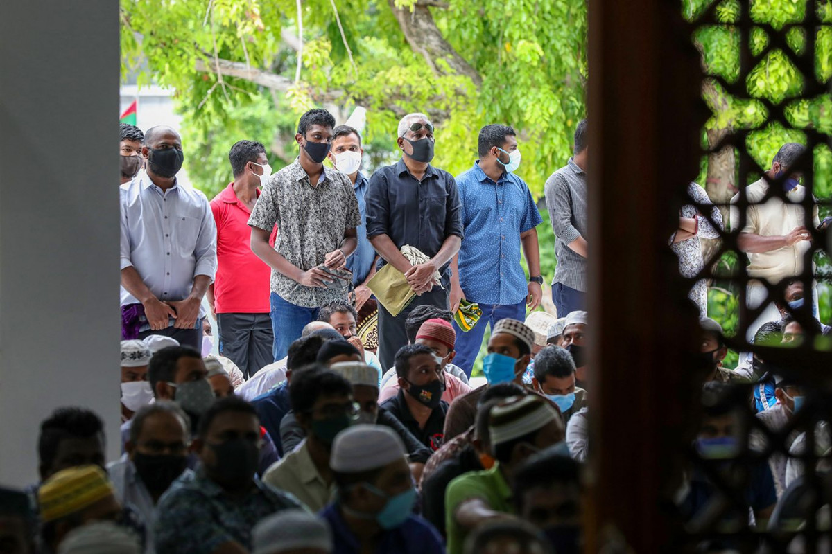 މަސްޖިދުއް ސުލްޠާން މުޙައްމަދު ތަކުރުފާނު އަލްއައުޡަމުގައި ކުރެވުނު އަޟްޙާ ޢީދު ނަމާދުގެ ތެރެއިން -- ފޮޓޯ: ރާއްޖެ.އެމްވީ