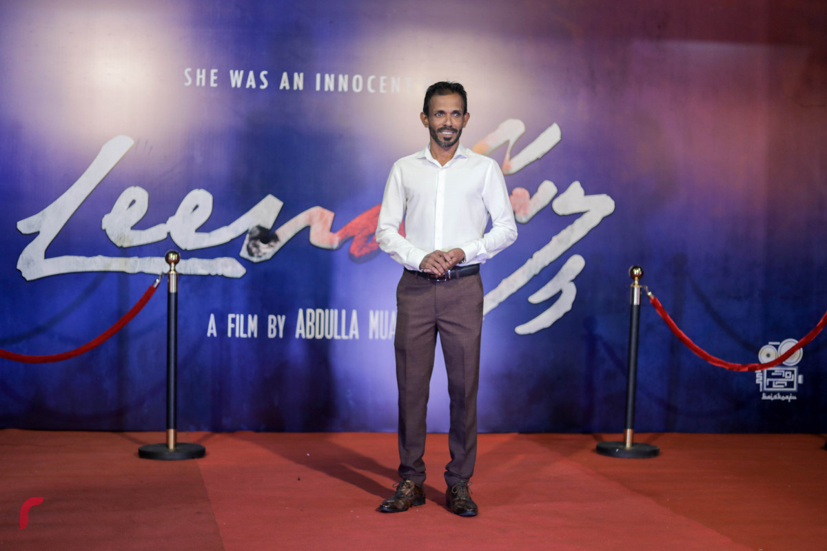 23 ޖުލައި 2019 --"ލީނާ" ގެ ރެޑް ކާޕެޓް އިން ކުރީގެ ފިލްމީ ދާއިރާގައި ގިނަ ދުވަސްތަކެއް ހޭދަކޮށްފައިވާ މުހައްމަދު އަބްދުﷲ މުހައްމާ-- ފޮޓޯ: ޝުއައިބް މުހައްމަދު