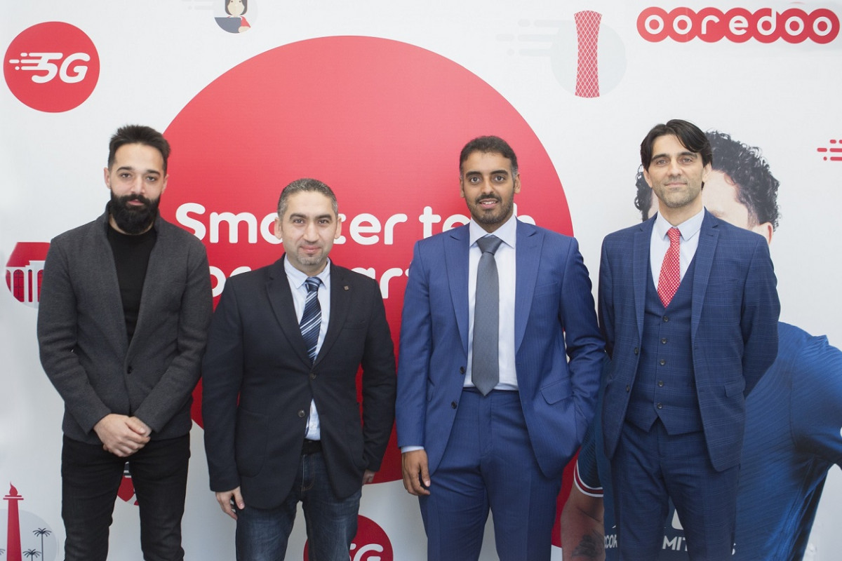 CCO of Ooredoo Qatar Sheikh Nasser Bin Hamad Bin Nasser Al Thani, Telecommunication and Broadcast Technology Manager Mohammad Al Khater and Supreme Committee for Delivery and Legacy