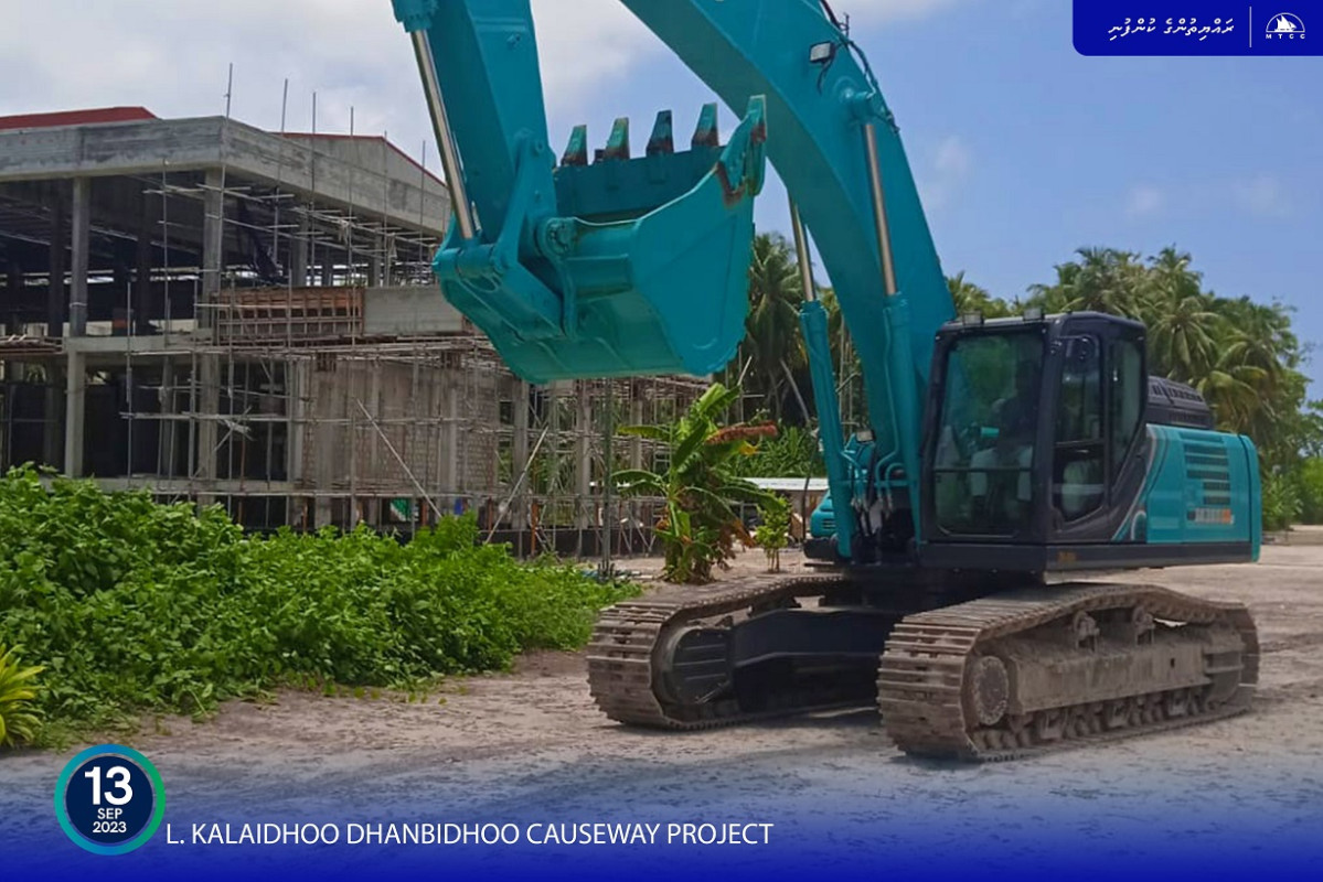 MTCC mobilized the L. Kalaidhoo-Dhanbidhoo causeway project site on September 10