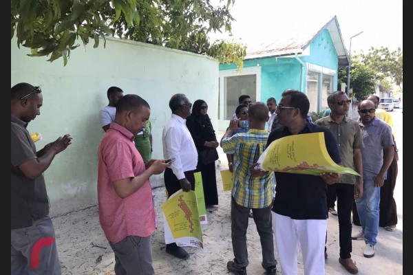 ލޯކަލް ކައުންސިލް އިންތިހާބަށް ތައްޔާރުވުމުގެ ގޮތުން އެމްޑީޕީން އައްޑޫގައި ހިންގާ ހަރަކާތުގެ ތެެރެއިން.