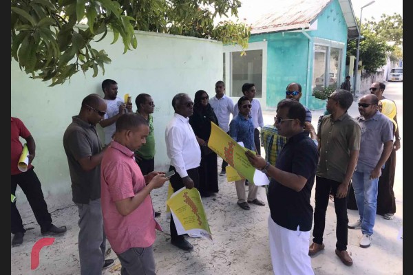 ލޯކަލް ކައުންސިލް އިންތިހާބަށް ތައްޔާރުވުމުގެ ގޮތުން އެމްޑީޕީން އައްޑޫގައި ހިންގާ ހަރަކާތުގެ ތެެރެއިން.