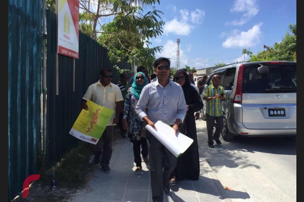 ލޯކަލް ކައުންސިލް އިންތިހާބަށް ތައްޔާރުވުމުގެ ގޮތުން އެމްޑީޕީން އައްޑޫގައި ހިންގާ ހަރަކާތުގެ ތެެރެއިން.