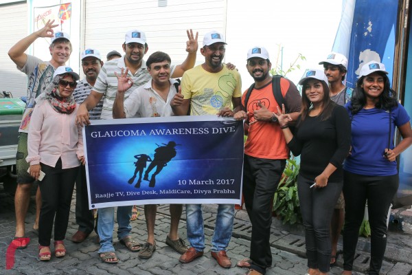 ބައިނަލްއަގްވާމީ ގްލުކޯމާ ހަފްތާ ފާހަގަކުރުމުގެ ގޮތުން މޯލްޑިކެއާ އާއި ޑައިވް ޑެސްކުން ކުރިއަށް ގެންދިޔަ މި އިވެންޓުގައި 18 ޑައިވަރުން ބައިވެރިވި