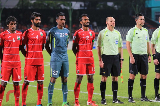 ރާއްޖޭގެ 1 ނަންބަރު ގޯލްކީޕަރު އިމްރާން މުހައްމަދު ރިޓަޔާ ކުރުމާ ގުޅިގެން ގޯލް ބަލަހައްޓާފައިވަނީ މުހައްމަދު ފައިސަލް އެވެ.