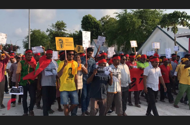 ގާސިމާއި އިދިކޮޅު ސިޔާސީ ލީޑަރު މިނިވަން ކުރުމަށް ގޮވާލާ މުޒާހަރާގެ ބައިވެރިން ވަނީ ޝުއޫރު ފާޅުކޮށްފައެވެ.