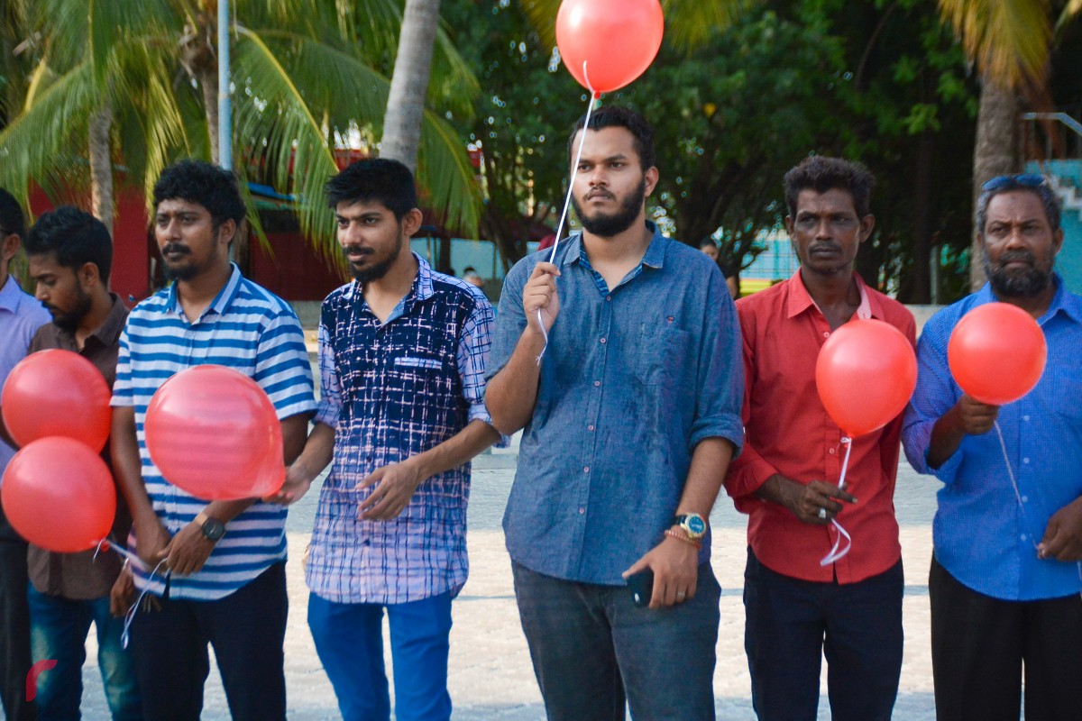 Journalists held a demonstration on Monday evening, seeking justice for the brutal murder of writer Yameen Rasheed