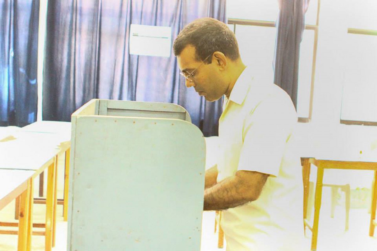  ރައީސް ނަޝީދު ރިޔާސީ އިންތިހާބު 2013 ގައި ވޯޓް ލައްވަނީ