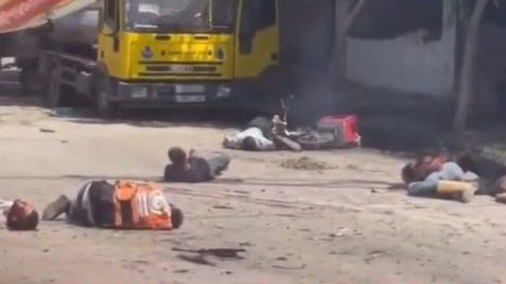 ޔަހޫދީ ސިފައިން ޚާން ޔޫނިސްގެ ހުޅަނގުން އޮންނަ އަލް-މަވާސީ ރެފިއުޖީ ކޭމްޕަށް ދިން ހަމަލާގެ މަންޒަރެއް