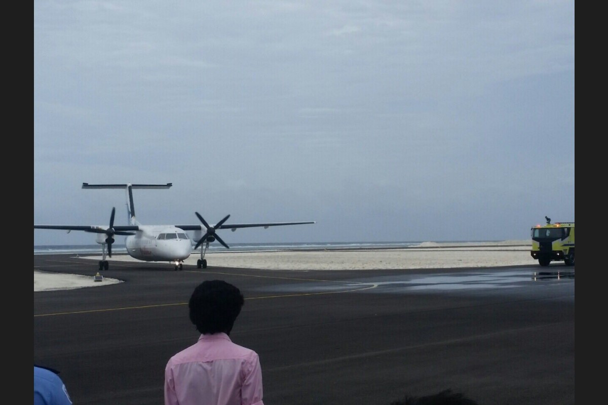 ދ. ކުޑަހުވަދޫގައި ތަރައްގީކުރި އެއާޕޯޓަށް ފުރަތަމަ ޓެސްޓް ފްލައިޓް ޖައްސަނީ