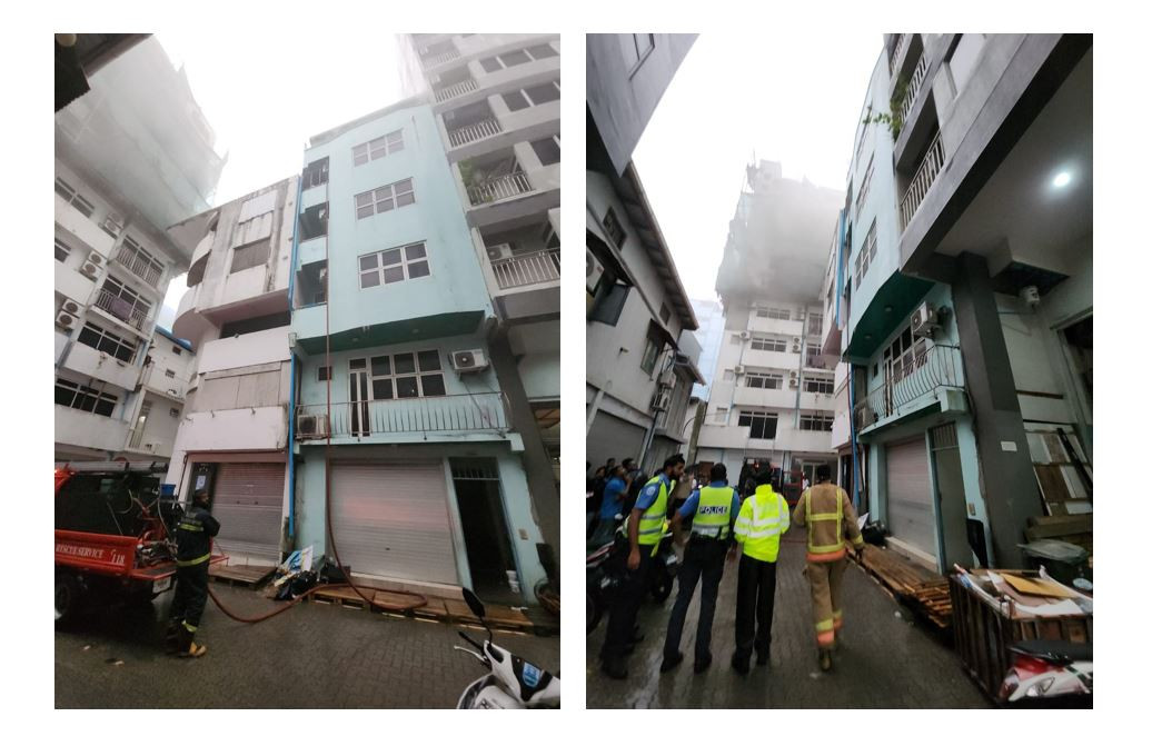 The fire broke out inside a house in the capital city