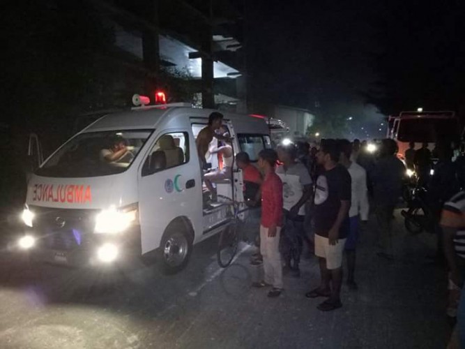 ހުޅުމާލޭގައި ހުރި ގުދަނުގައި ހިނގި އަލިފާނުގެ ހާދިސާގައި އަނިޔާ ލިބުނު މީހުންގެ ތެރެއިން ހާލު ސީރިއަސް 9 މީހުން ވަނީ މާލެ ގެނެސް އައިޖީއެމްއެޗް އިން ފަރުވާ ދޭން ފަށާފަ