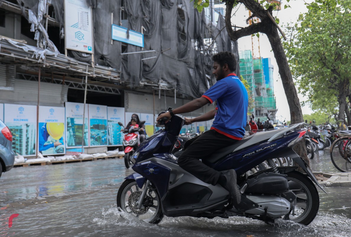 މާލެ، އޯގަސްޓް 22 ، 2017 : މާލޭގެ ކާނިވާ ސަރަހައްދަށް އުދައަރާފައި