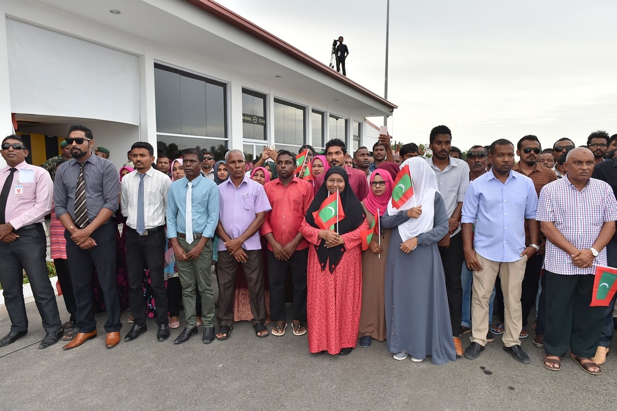 ސެޕްޓެމްބަރު 25، 2017 : ކޫއްޑޫ އެއާޕޯޓް ރަސްމީކޮށް ހުޅުވައިދެއްވުމަށް ބޭއްވި ހާއްސަ ރަސްމިއްޔާތުގެ ތެރެއިން