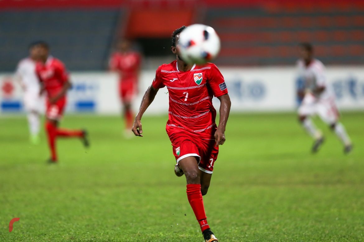 އޮކްޓޫބަރު 10 ، 2017 : އޭޝިއަން ކަޕް ކޮލިފައިން: ރާއްޖެ-އޮމާން ބައްދަލުކުރި މެޗުގެ ތެރެއިން، މި މެޗް 3-1 އިން ކާމިޔާބުކޮށްފައިވަނީ އޮމާން