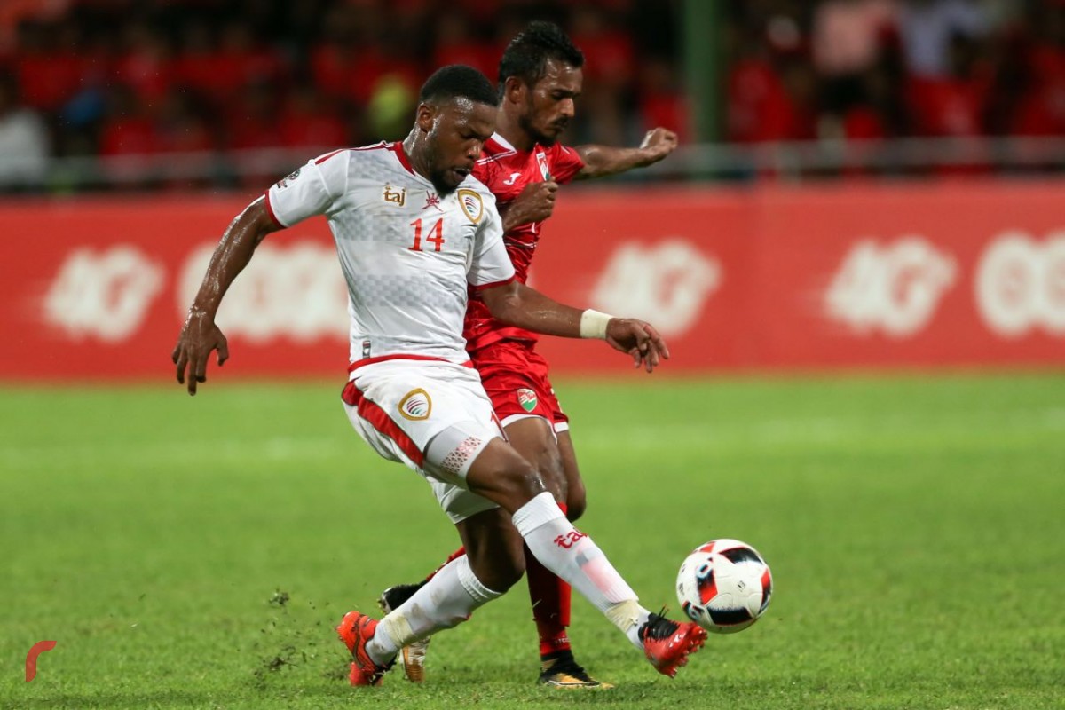 އޮކްޓޫބަރު 10 ، 2017 : އޭޝިއަން ކަޕް ކޮލިފައިން: ރާއްޖެ-އޮމާން ބައްދަލުކުރި މެޗުގެ ތެރެއިން، މި މެޗް 3-1 އިން ކާމިޔާބުކޮށްފައިވަނީ އޮމާން