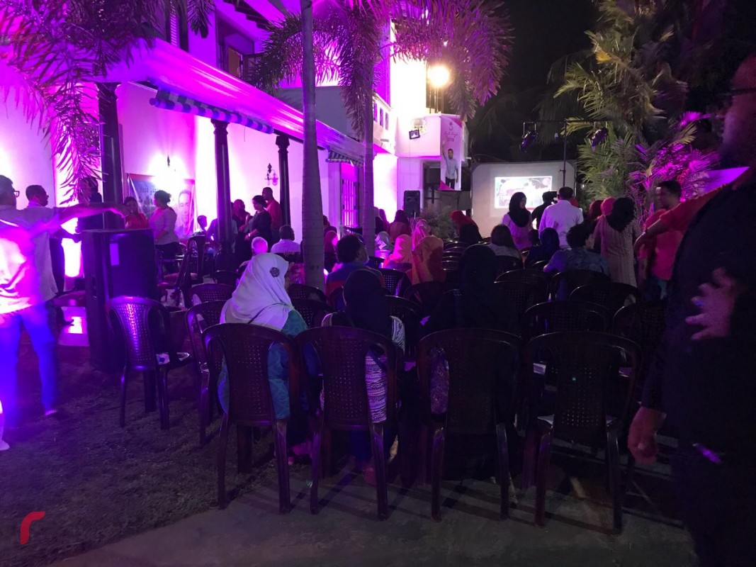 16 އޮކްޓޫބަރު 2017: ލަންކާގައި ޕީޕީއެމްގެ އޮފީހަކާއި ޖަގަހައެއް ހުޅުވުމަށް ބޭއްވި ޙަފްލާގެ ތެރެއިން