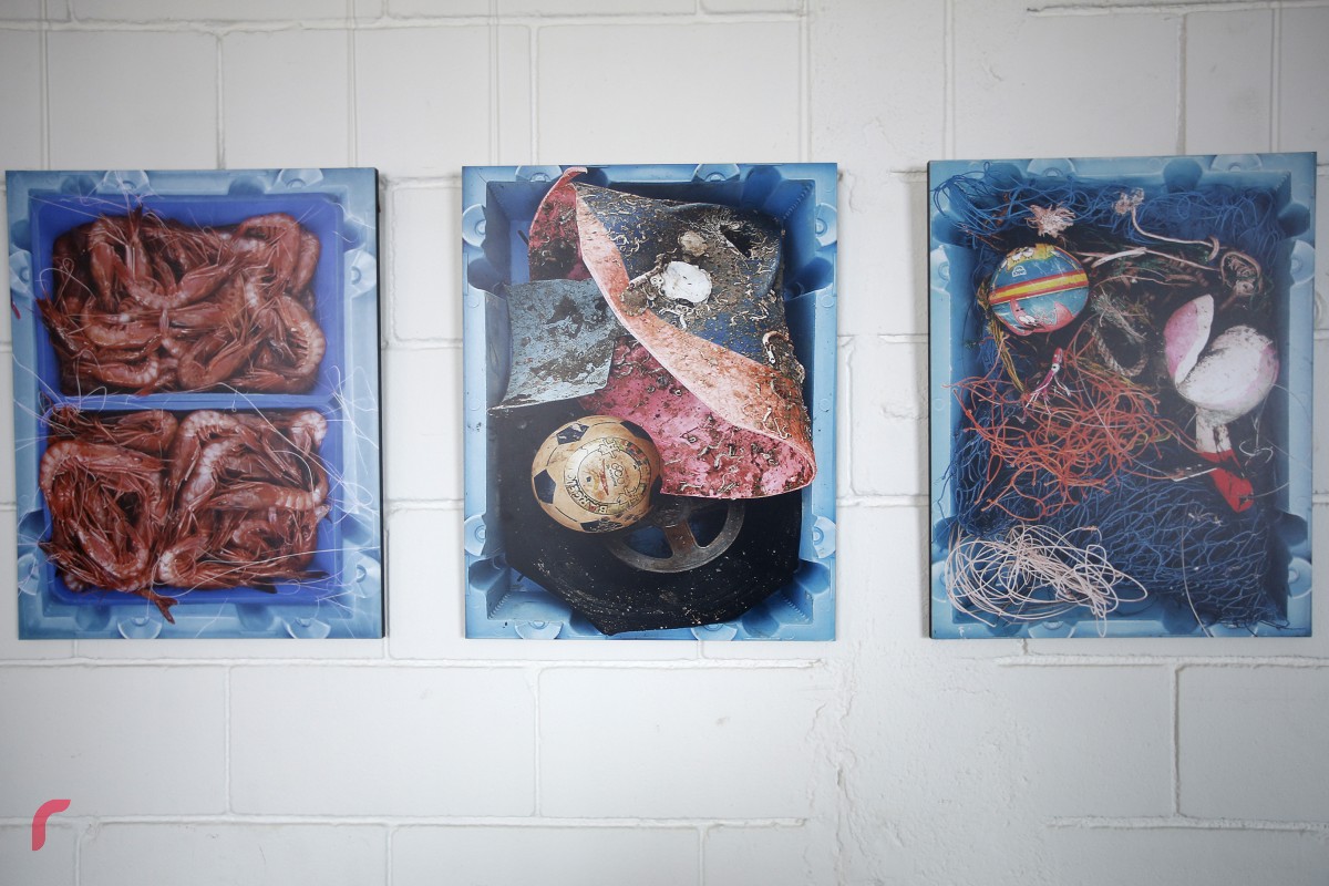 ބާސެލޯނާގެ ގޮންޑުދޮށާއި އަދި ވަށައިގެންވާ މޫދު ހިމާޔަތްކޮށް ރީތިކޮށް ބެހެއްޓުމަށް މަސައްކަތްކުރަމުންދާ ސެންޓަރުގައި ހުރި ފޮޓޯ އެގްޒިބިޝަނެއްގެ މަންޒަރު: މި ފޮޓޯތަކުން ހާމަކޮށްދޭން ބޭނުންވީ މޫދަށް އަޅަމުންދާ ޕްލާސްޓިކްގެ އެކި ބާވަތްތަކާއި އިތުރުވަމުންދާ އަދަދުގެ ހަގީގަތެވެ.