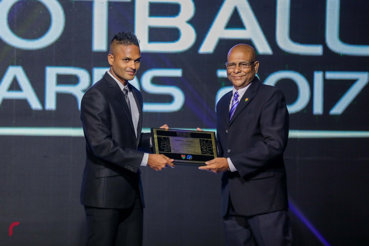 ޑިސެމްބަރު 16، 2017 : އެފްއޭއެމްއާއި  މޯލްޑިވްސް ފުޓްބޯލް ޑޮޓްކޮމް ގުޅިގެން ކުރިއަށްގެންދިޔަ މޯލްޑިވްސް ފުޓްބޯލް އެވޯޑްސް ނައިޓްގެ ތެރެއިން