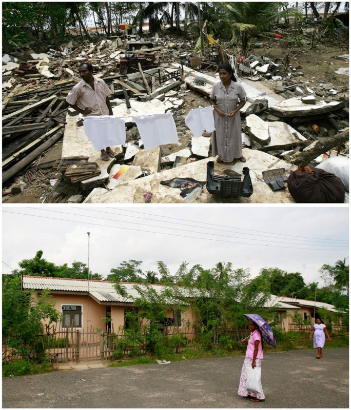 ސުނާމީ އެރުމުގެ ސަބަބުން ލަންކާގެ ސަރަހައްދަކަށް ގެއްލުންވެފައި އަދި އޭގެ އަހަރުތަކެއް ފަހުން އެ ސަރަހައްދު މިހާރު ފެންނަ ގޮތް: ސުނާމީއަށް 13 އަހަރު ވެފައިވާއިރު އަދިވެސް އެތައް ލައްކަ ބަޔަކު ވަގުތީ ހިޔާތަކުގައި ދިރިއުޅެމުންދޭ