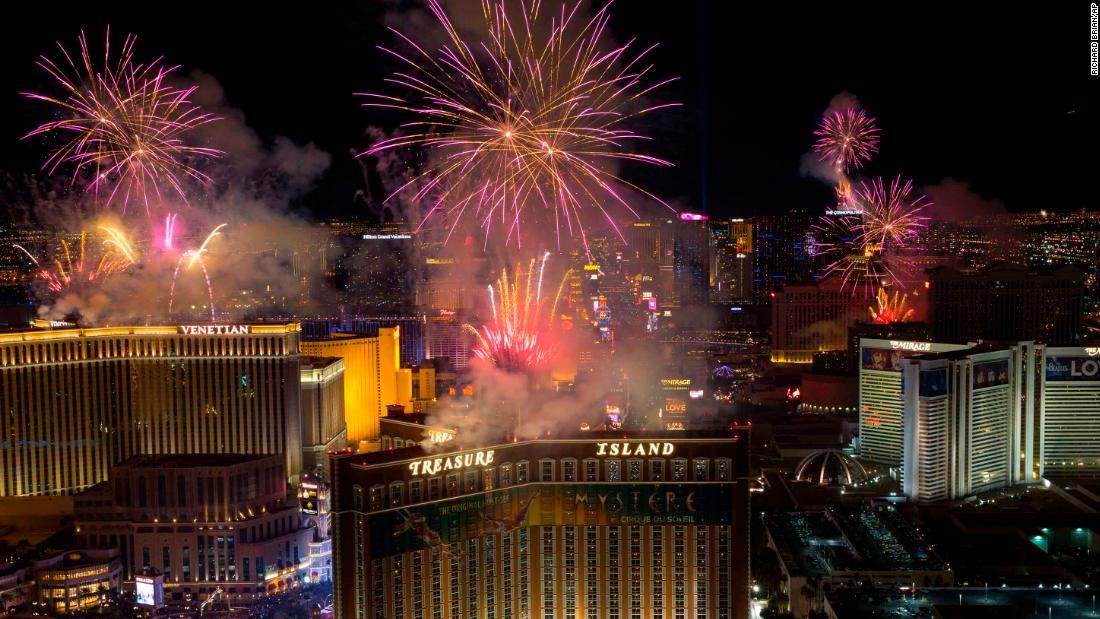 ޖެނުއަރީ 1، 2018: އެމެރިކާގެ ލާސް ވެގާސްގައި އައު އަހަރު ފާހަގަކުރުމަށް ހަވާ އަރުވަނީ