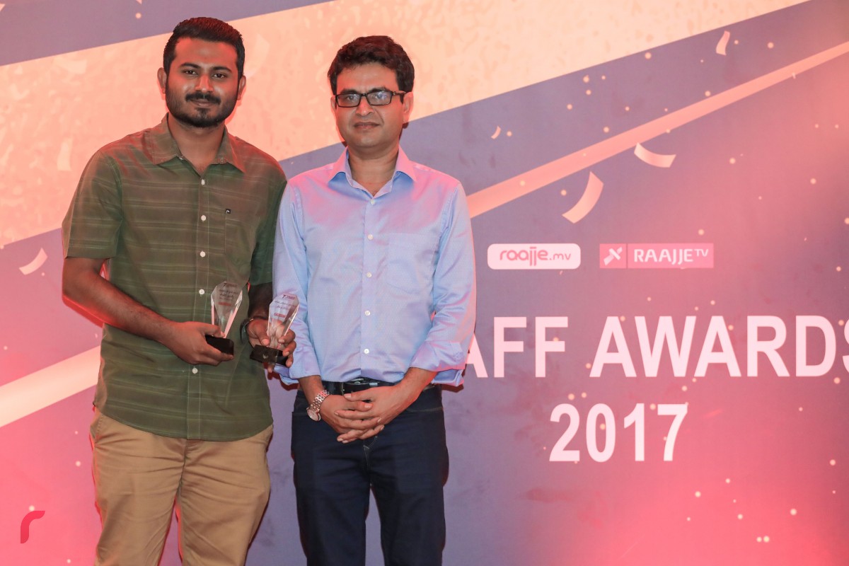 ޖެނުއަރީ 5، 2017: ރާއްޖެ ޓީވީ/ރާއްޖެ އެމްވީ ސްޓާފް އެވޯޑްސް 2017 ގެ ހަފުލާގެ ތެރެއިން