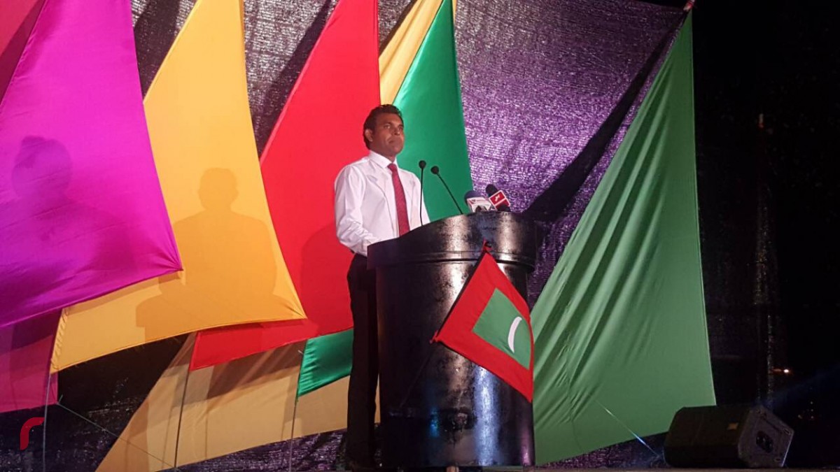 11 ޖެނުއަރީ 2017: ގުޅިފައިވާ އިއްތިހާދުން އިންތިޒާމްކޮށްގެން މާމިގިލީގައި ބޭއްވި ޖަލްސާގެ ތެރެއިން