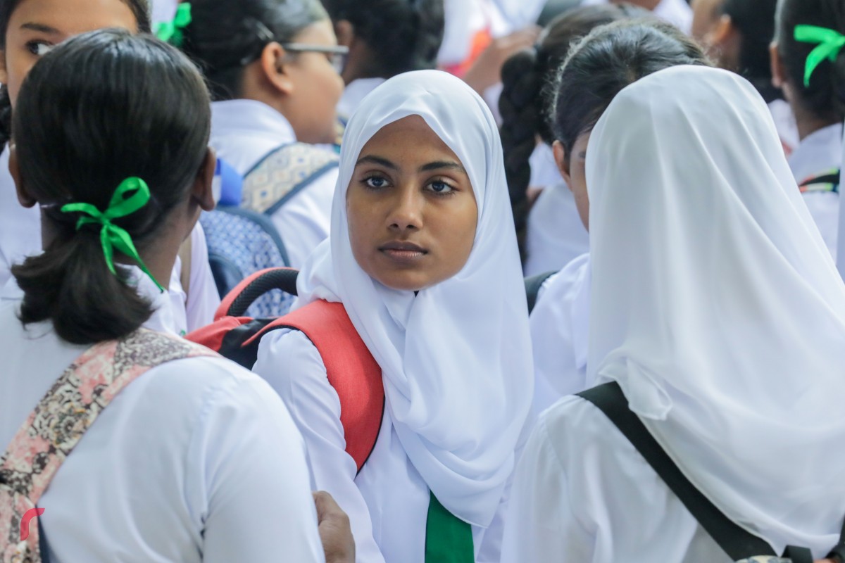 ޖެނުއަރީ 14، 2018: އަމީނިއްޔާ ސްކޫލްގެ ދަރިވަރުން މިއަދު އެސެމްބްލީގައި