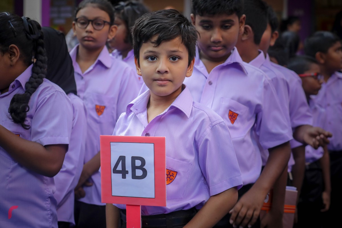 ޖެނުއަރީ 14، 2018: ޣިޔާސުއްދީން އިންޓަނޭޝަނަލް ސްކޫލްގެ ދަރިވަރުން އެސެމްބްލީގައި 