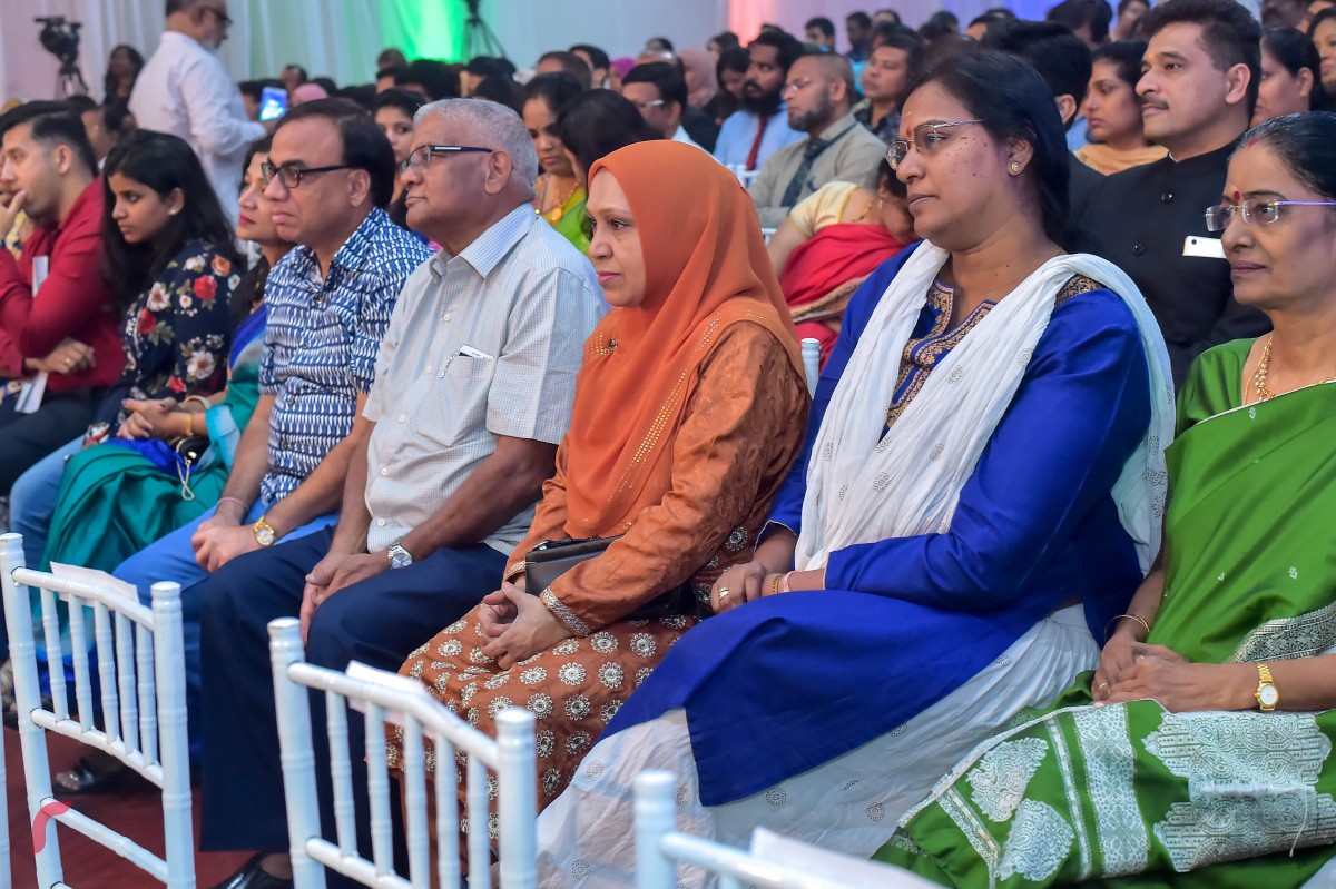 ޖެނުއަރީ 26، 2018 : އިންޑިއާގެ 69 ވަނަ ޖުމްހޫރީ ދުވަހުގެ މުނާސަބަތުގައި ޣިޔާސުއްދީން އިންޓަނޭޝަނަލް ސްކޫލްގައި ބޭއްވި ހާއްސަ ހަފްލާގެ ތެރެއިން -- ފޮޓޯ: މުހައްމަދު ޝަރުހާން